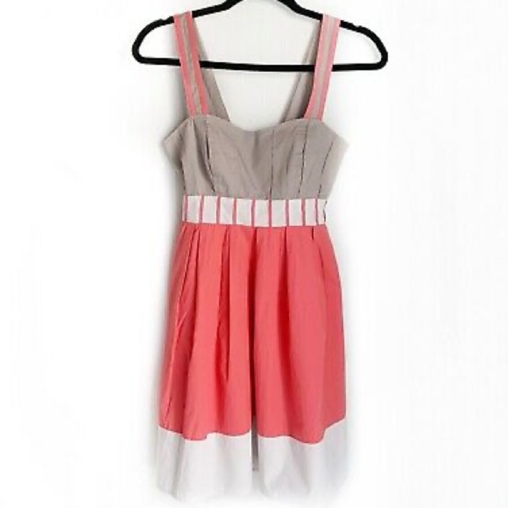 Urban Outfitters Colorblock Navajo Dress in pink